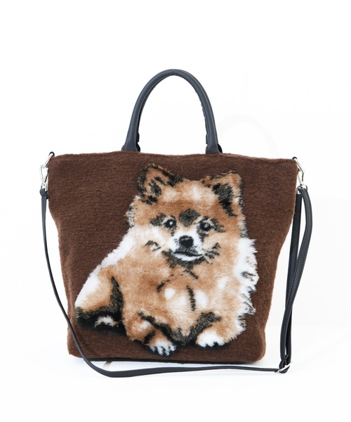 teresa cambi（テレサ・カンビ）の「【TERESA CAMBI/テレサカンビ】 POMERANIA ポメラニアン 2wayバッグ（トートバッグ・レディース・ベージュ/ブラウン・FREE）」の4枚目の写真