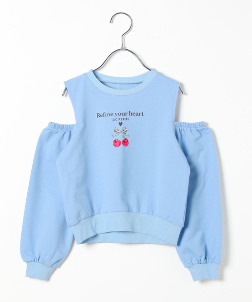 10C REPIPI（ジューシーレピピ）の「【10C REPIPI】Cherryカタアキトップス（Tシャツ/カットソー・キッズ・ブラック/サックスブルー/グレー・130cm/110cm/120cm）」の10枚目の写真
