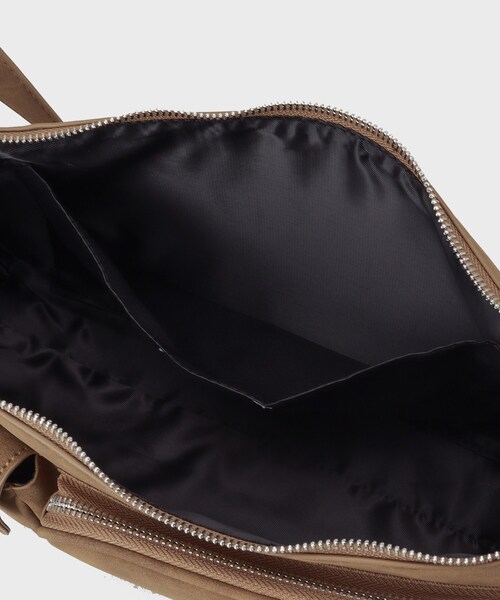 tk.TAKEO KIKUCHI(ティーケータケオキクチ)の「ダブルポケットショルダーバッグ(ショルダーバッグ・メンズ・ブラック/ブラウン系1・00)」の10枚目の写真