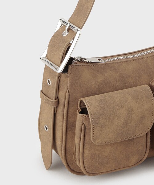 tk.TAKEO KIKUCHI(ティーケータケオキクチ)の「ダブルポケットショルダーバッグ(ショルダーバッグ・メンズ・ブラック/ブラウン系1・00)」の13枚目の写真