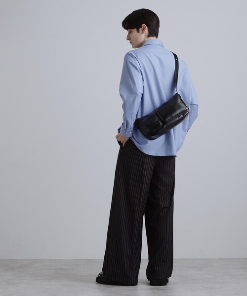 tk.TAKEO KIKUCHI(ティーケータケオキクチ)の「ダブルポケットショルダーバッグ(ショルダーバッグ・メンズ・ブラック/ブラウン系1・00)」の15枚目の写真