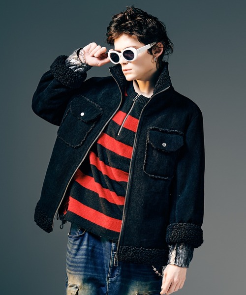 セール】High Neck Corduroy Ranch Jacket / ハイネックコーデュロイ