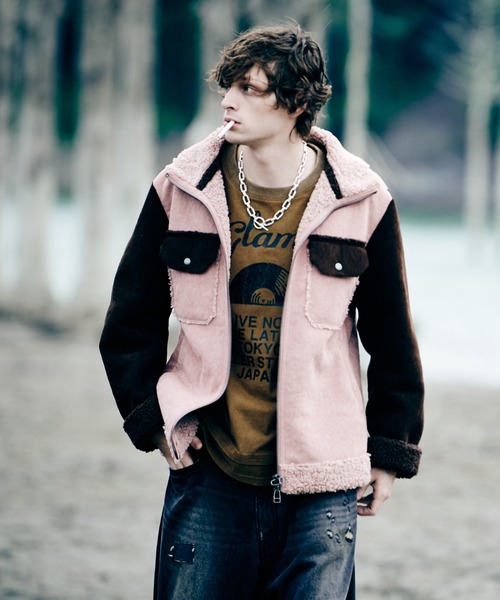 glamb(グラム)の「High Neck Corduroy Ranch Jacket / ハイネックコーデュロイランチジャケット(その他アウター・メンズ・ピンク/ブルー/ブラック・S/M/L)」の19枚目の写真