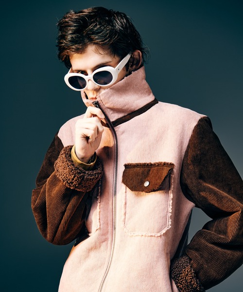 glamb(グラム)の「High Neck Corduroy Ranch Jacket / ハイネックコーデュロイランチジャケット(その他アウター・メンズ・ピンク/ブルー/ブラック・S/M/L)」の9枚目の写真