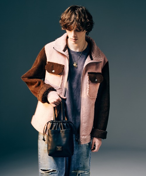 glamb(グラム)の「High Neck Corduroy Ranch Jacket / ハイネックコーデュロイランチジャケット(その他アウター・メンズ・ピンク/ブルー/ブラック・S/M/L)」の14枚目の写真