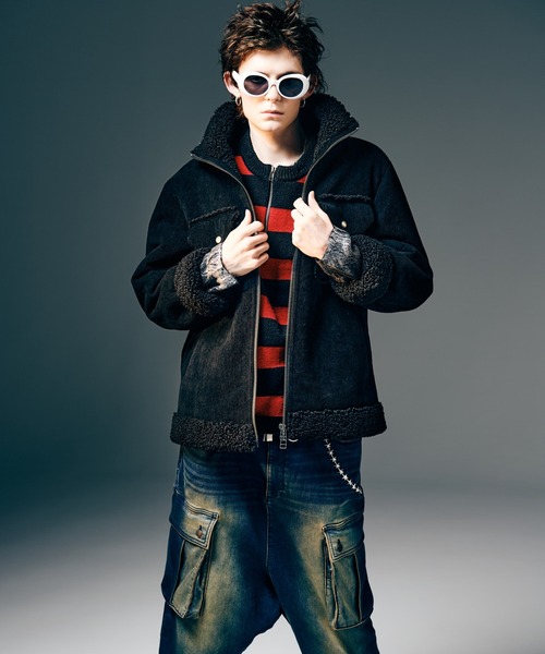 glamb(グラム)の「High Neck Corduroy Ranch Jacket / ハイネックコーデュロイランチジャケット(その他アウター・メンズ・ピンク/ブルー/ブラック・S/M/L)」の11枚目の写真