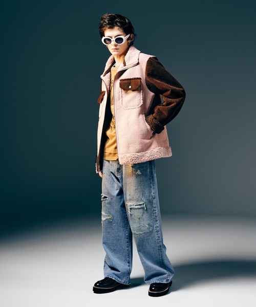 glamb(グラム)の「High Neck Corduroy Ranch Jacket / ハイネックコーデュロイランチジャケット(その他アウター・メンズ・ピンク/ブルー/ブラック・S/M/L)」の16枚目の写真