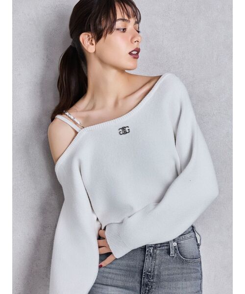 GYDA（ジェイダ）の「Symmetry GYDAワンショルチェーンニット