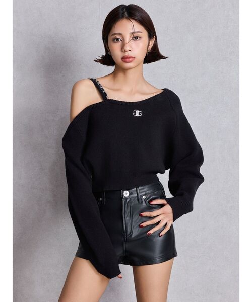 GYDA（ジェイダ）の「Symmetry GYDAワンショルチェーンニット