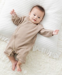 IUNLEASH リブニットロンパース　ベージュ IUNLEASH リブニットロンパース ベージュ