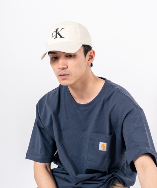 Calvin Klein(カルバン・クライン)の「【CALVIN KLEIN】キャップ 帽子 ベースボールキャップ ユニセックス(キャップ・レディース・アイボリー/ブラック・FREE)」の6枚目の写真