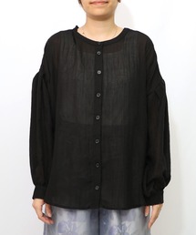 iS ScoLar | 553220：パリ柄ガーゼ 2WAYシャツプルオーバー(シャツ/ブラウス)