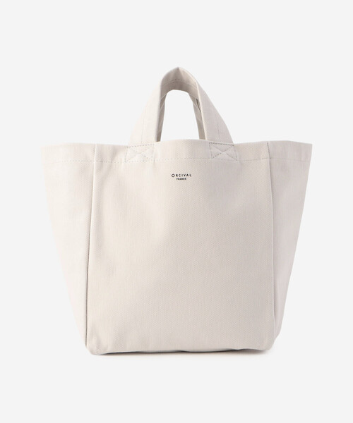 ORCIVAL（オーシバル）の「ORCIVAL | PVCコットントートバッグ・小（トートバッグ・レディース・ブラック/オフホワイト/ライトグレー/ネイビー/マスタード・-）」の2枚目の写真