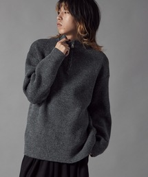 Half-Zip Knit Pullover / ハーフジップ プルオーバー ニット 冬服