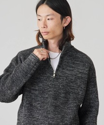 Half-Zip Knit Pullover / ハーフジップ プルオーバー ニット 冬服