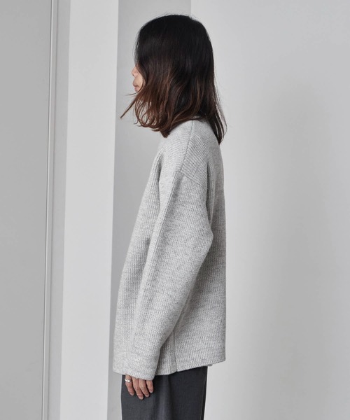 ROOPTOKYO(ループトウキョウ)の「Half-Zip Knit Pullover / ハーフジップ プルオーバー ニット 冬服(ニット/セーター・メンズ・ホワイト/ブラック/グレー・M/L)」の12枚目の写真