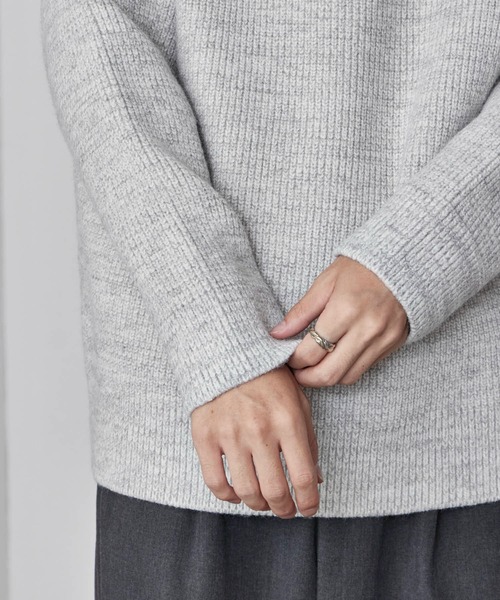 ROOPTOKYO(ループトウキョウ)の「Half-Zip Knit Pullover / ハーフジップ プルオーバー ニット 冬服(ニット/セーター・メンズ・ホワイト/ブラック/グレー・M/L)」の21枚目の写真