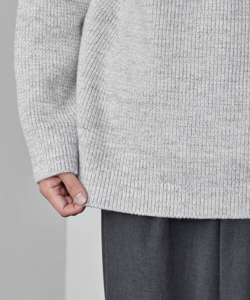 ROOPTOKYO(ループトウキョウ)の「Half-Zip Knit Pullover / ハーフジップ プルオーバー ニット 冬服(ニット/セーター・メンズ・ホワイト/ブラック/グレー・M/L)」の22枚目の写真
