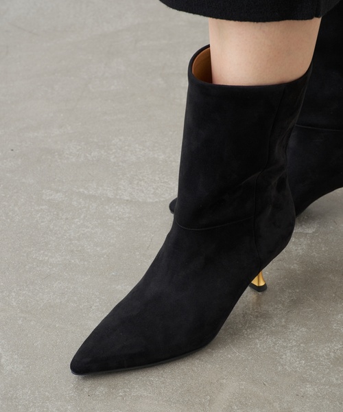セール】GRISE5cmポインテッドスエードミドルブーツ（ブーツ）｜GRISE