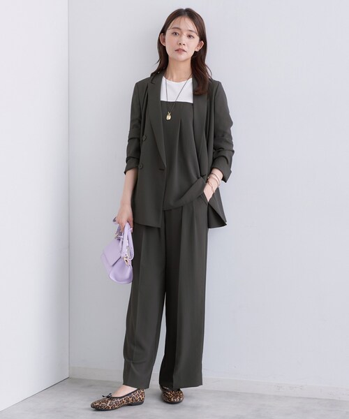 INDIVI（インディヴィ）の「【セットアップ可能】ビスチェレイヤード風トップス（Tシャツ/カットソー・レディース・グレー系その他5/ブラック/ブラウン系5・19/13/15 /34/05/38）」の12枚目の写真