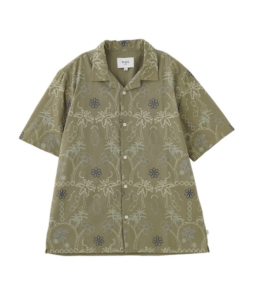 styles(スタイルス)の「WAX LONDON DIDCOT SS SHIRT HAWAIIAN SS25-SSS-DID-BOJ-KHA(シャツ/ブラウス・メンズ・カーキ・L/M)」の1枚目の写真