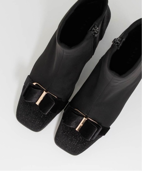 セール】ストレッチリボンパーツショートブーツ（ブーツ）｜RANDA