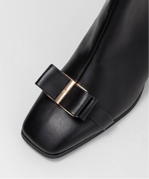 セール】ストレッチリボンパーツショートブーツ（ブーツ）｜RANDA