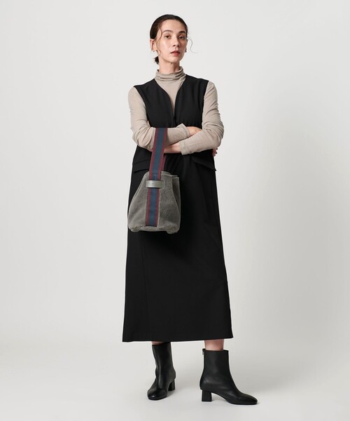 folna(フォルナ)の「【別注】<Folna>フェイクムートン ワンショルダーバッグ(ショルダーバッグ・レディース・グレー/モカ・FREE)」の22枚目の写真