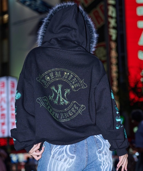 AGEM/9 エージェムナイン　加工エンジェルパーカー　（o.k） A'gem 9（エージェムナイン）の「A'GEM/9 × .kom 『A'GEM/9/エー