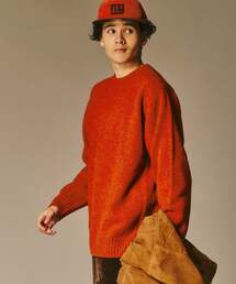 Casablanca ORANGE KNIT オレンジ クルーネックニット クルーネック プルオーバーニット(11503529-2024)｜ファッション