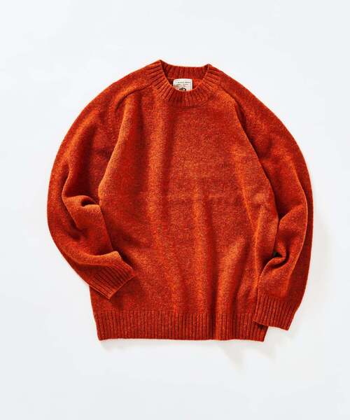 417 EDIFICE（フォーワンセブンエディフィス）の「Shaggy Dog / シャギードッグ クルーネックニット（ニット/セーター・メンズ・ホワイト/ベージュ/ネイビー/カーキ/オレンジ/ブルー/その他/ブルー系その他・MEDIUM/LARGE/X-LARGE）」の7枚目の写真