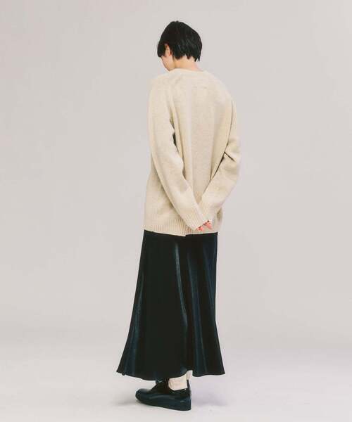 417 EDIFICE（フォーワンセブンエディフィス）の「Shaggy Dog / シャギードッグ クルーネックニット（ニット/セーター・メンズ・ホワイト/ベージュ/ネイビー/カーキ/オレンジ/ブルー/その他/ブルー系その他・MEDIUM/LARGE/X-LARGE）」の15枚目の写真