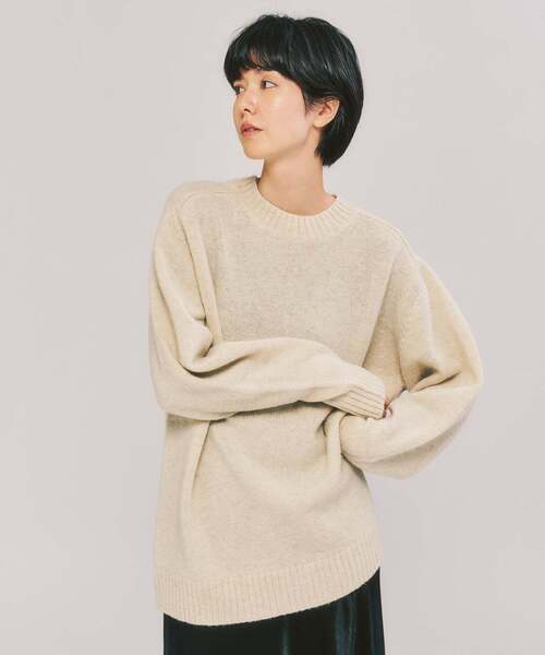 417 EDIFICE（フォーワンセブンエディフィス）の「Shaggy Dog / シャギードッグ クルーネックニット（ニット/セーター・メンズ・ホワイト/ベージュ/ネイビー/カーキ/オレンジ/ブルー/その他/ブルー系その他・MEDIUM/LARGE/X-LARGE）」の17枚目の写真