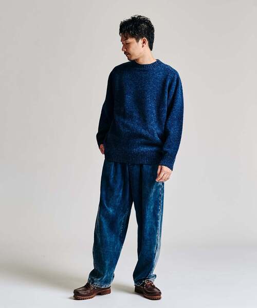 未使用 PETER BLANCE クルーネックニット SHAGGY DOG 40 PETER BLANCE ピーターブランス/ピーターバランス SHAGGY DOG CREWNECK