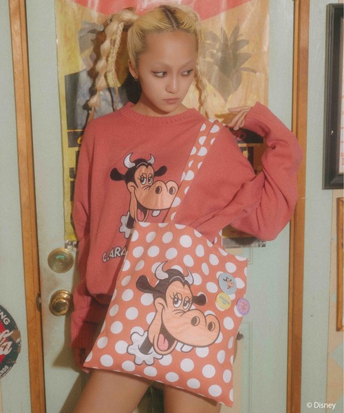 Disney/ディズニー/クララベル】サテン刺しゅうニット（ニット