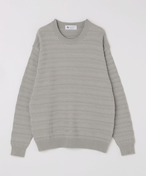 City Ambient Products（シティアンビエントプロダクツ）の「City Ambient Products: 〈手洗い可能〉7ゲージ ランダム ボーダー クルーネック ニット（ニット/セーター・メンズ・ネイビー/ブラック/グレー・MEDIUM/SMALL/LARGE）」の9枚目の写真