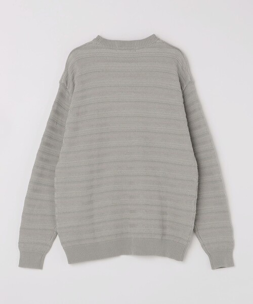 City Ambient Products（シティアンビエントプロダクツ）の「City Ambient Products: 〈手洗い可能〉7ゲージ ランダム ボーダー クルーネック ニット（ニット/セーター・メンズ・ネイビー/ブラック/グレー・MEDIUM/SMALL/LARGE）」の13枚目の写真