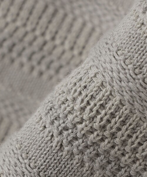 City Ambient Products（シティアンビエントプロダクツ）の「City Ambient Products: 〈手洗い可能〉7ゲージ ランダム ボーダー クルーネック ニット（ニット/セーター・メンズ・ネイビー/ブラック/グレー・MEDIUM/SMALL/LARGE）」の14枚目の写真