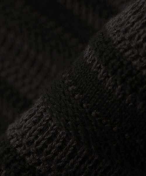 City Ambient Products（シティアンビエントプロダクツ）の「City Ambient Products: 〈手洗い可能〉7ゲージ ランダム ボーダー クルーネック ニット（ニット/セーター・メンズ・ネイビー/ブラック/グレー・MEDIUM/SMALL/LARGE）」の16枚目の写真