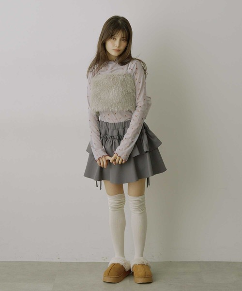 HEIREN(ヘイレーン)の「【HEIREN】ティアードミニバルーンパンツ(その他パンツ・レディース・グレー/アイボリー・S/M)」の5枚目の写真