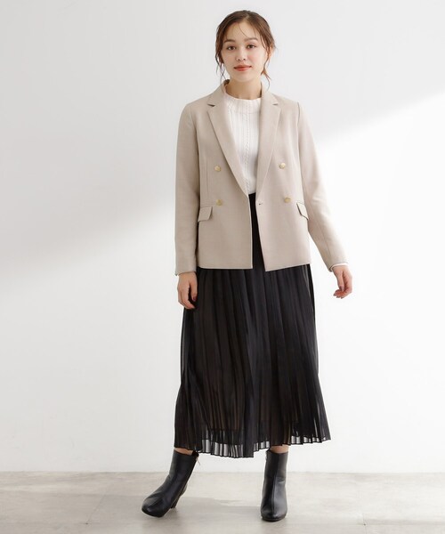 grove（グローブ）の「【カセット服】ダブルブレストテーラードジャケット（テーラードジャケット・レディース・ブラウン系その他/ネイビー系5/ライトベージュ・02/03/05/04/01）」の18枚目の写真