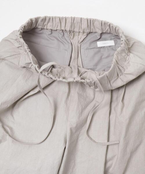 かぐれ　コットン2タックイージーパンツ キュプラ2タックイージーパンツ(FREE BLACK): ボトム｜URBAN