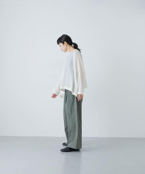 かぐれ(カグレ)の「コットン2タックイージーパンツ(その他パンツ・レディース・チャコールグレー/カーキ/ライトグレー・FREE)」の18枚目の写真