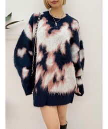 EVRIS | アニマルシャギーオーバーサイズニットトップス(ニット/セーター)