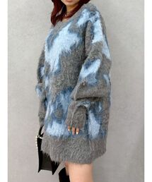 EVRIS | アニマルシャギーオーバーサイズニットトップス(ニット/セーター)