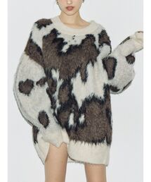 EVRIS | アニマルシャギーオーバーサイズニットトップス(ニット/セーター)