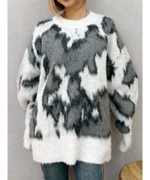 EVRIS | アニマルシャギーオーバーサイズニットトップス(ニット/セーター)