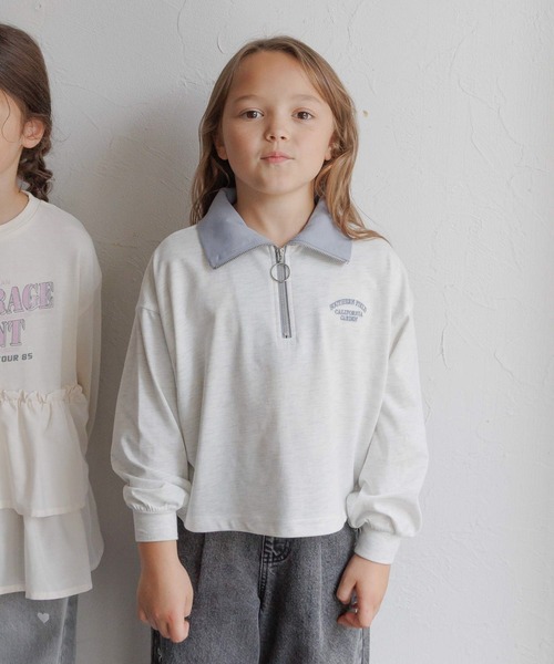 ヘビロッTEEハーフZIP長袖/589258（Tシャツ/カットソー）｜GLOBAL WORK