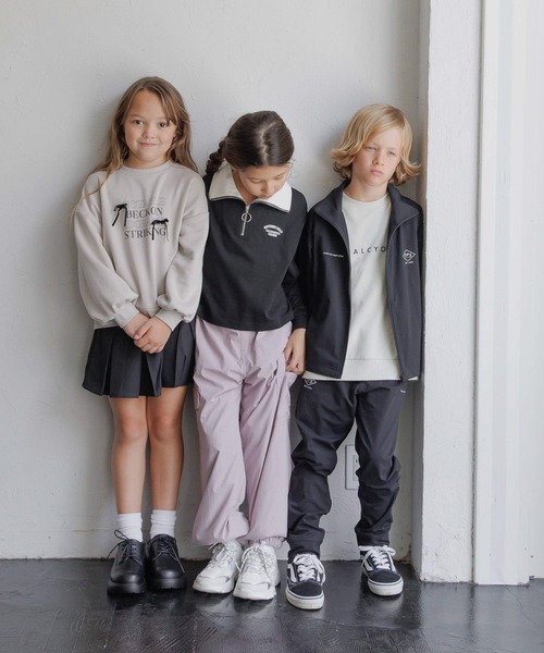 GLOBAL WORK（グローバルワーク）の「ヘビロッTEEハーフZIP長袖/589258（Tシャツ/カットソー・キッズ・ブラック/ブルー系その他/ライトグレー・140cm/150cm/160cm/130cm）」の15枚目の写真