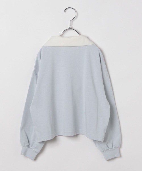 GLOBAL WORK（グローバルワーク）の「ヘビロッTEEハーフZIP長袖/589258（Tシャツ/カットソー・キッズ・ブラック/ブルー系その他/ライトグレー・140cm/150cm/160cm/130cm）」の9枚目の写真